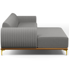 Sofá 6 Lugares Com Chaise Esquerdo Sala Estar Molino 350cm D0