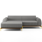 Sofá 6 Lugares Com Chaise Esquerdo Sala Estar Molino 350cm D0