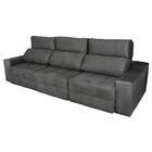 Sofá 6 Lugares Connect Retrátil E Reclinável 3,20m Veludo
