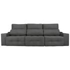 Sofá 6 Lugares Connect Retrátil E Reclinável 3,20m Veludo