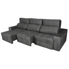 Sofá 6 Lugares Connect Retrátil E Reclinável 3,20m Veludo