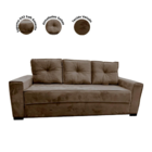 Sofá 6 Lugares Dallas Living Marrom