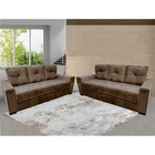 Sofá 6 Lugares Dallas Living Marrom