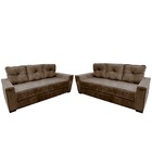 Sofá 6 Lugares Dallas Living Marrom