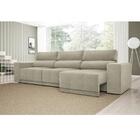 Sofá 6 Lugares Net Reale Assento Retrátil E Reclinável Suede