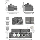 Sofá 6 Lugares Rio Branco Modular 2.90 Mt Retrátil E Reclináv