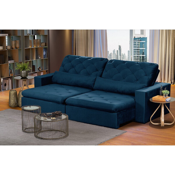 Sofá 6 Lugares Rio Branco Modular 2.90 Mt Retrátil E Reclináv