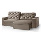 Sofá 6 Lugares Rio Branco Retrátil Reclinável Bege