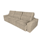 Sofá 6 Lugares Roma Retrátil E Reclinável Suede Amassado -