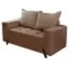 Sofá 8100 2 Lugares Em Veludo Com Almofadas Soltas 155cm Boar