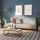 Sofá  3 Lugares Brooks Linho Areia 230 Cm