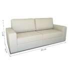 Sofá  3 Lugares Eden Linho Areia 200 Cm