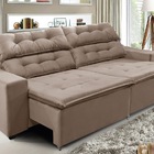 Sofá  Concept 200cm Retrátil Com Molas Castor - Ws