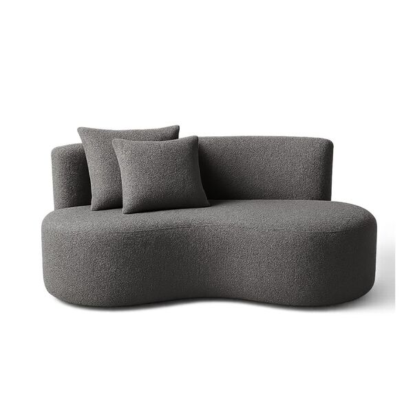 Sofá  Decorativo Curvo Orgânico Nature Gaia Boucle - Montanar