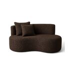 Sofá  Decorativo Curvo Orgânico Nature Gaia Boucle - Montanar