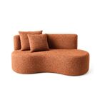 Sofá  Decorativo Curvo Orgânico Nature Gaia Boucle Terracota