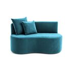 Sofá  Decorativo Curvo Orgânico Nature Gaia Suede - Montanari