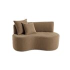 Sofá  Decorativo Curvo Orgânico Nature Gaia Suede - Montanari