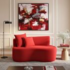 Sofá  Decorativo Curvo Orgânico Nature Gaia Suede - Montanari