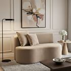 Sofá  Decorativo Curvo Orgânico Nature Gaia Suede - Montanari