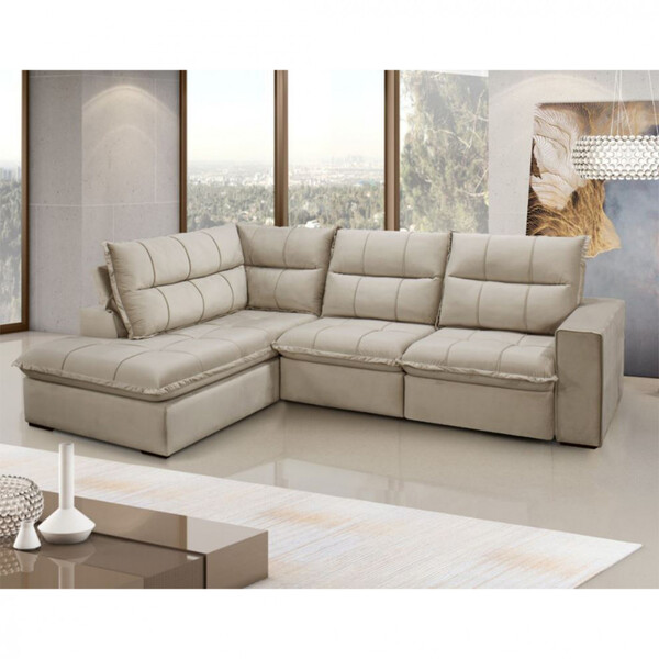 Sofá/ Estofado Solar Campus Com 2 Lugares E Chaise Direto