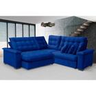 Sofá  Manchester 2.63mx2.63m De Canto, Retrátil E Reclinável