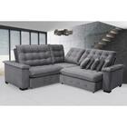 Sofá  Manchester 2.63mx2.63m De Canto, Retrátil E Reclinável