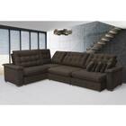 Sofá  Manchester 2.63mx3.83m De Canto, Retrátil E Reclinável