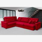 Sofá  Manchester 2.63mx3.83m De Canto, Retrátil E Reclinável