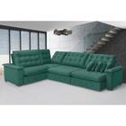 Sofá  Manchester 2.63mx3.83m De Canto, Retrátil E Reclinável