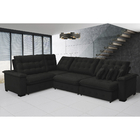 Sofá  Manchester 2.63x3.83m De Canto, Retrátil E Reclinável -