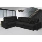 Sofá  Manchester 2.63x3.83m De Canto, Retrátil E Reclinável -