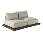 SOFA  MAYA 2P 124X195X65ALU OLEFINO NATE