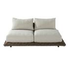 SOFA  MAYA 2P 124X195X65ALU OLEFINO NATE