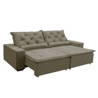 Sofá  Sevilha Retratil E Reclinavel 2,32 Mts Suede Castor Car