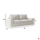Sofá A Vácuo 2 Lugares 220cm Litus Magic Off White