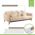 Sofá Acacia 4 Lugares Mm Top 200cm Molas Bonel Bege