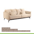 Sofá Acacia 4 Lugares Mm Top 220cm Molas Bonel Bege