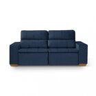 Sofá Alabama 3 Lugares Retrátil Reclinável 1,95m Mola Bonnel