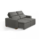 Sofá Alabama 3 Lugares Retrátil Reclinável 1,95m Mola Bonnel