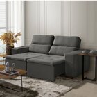 Sofá Alabama 3 Lugares Retrátil Reclinável 1,95m Mola Bonnel