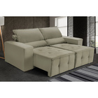 Sofá Alamo Retratil E Reclinável 1,72 Mts Suede Castor Caroli