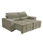 Sofá Alamo Retratil E Reclinável 1,72 Mts Suede Castor Caroli