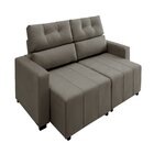 Sofá Alaska Retrátil E Reclinável 2 Lugares 230cm Marrom