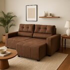Sofá Alaska Retrátil E Reclinável 2 Lugares 230cm Marrom