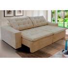 Sofá Amazonas 250cm Retrátil Com Molas Castor