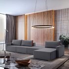 Sofá Amsterdã 4 Lugares Veludo 3,90m