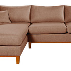 Sofá Amsterdã Living Com Chaise Em Linho Essencial Estofados