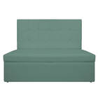 Sofá Anabela Linho Azul Turquesa - Amarena Móveis