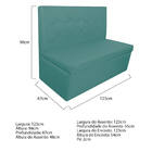 Sofá Anabela Suede Azul Tiffany - Doce Sonho Móveis